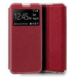 Cool Funda Flip Cover Liso Rojo para Samsung Galaxy A71