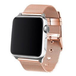 Cool Correa Metálica Rosa Dorado para Apple Watch 38/40mm Series 1/2/3/4/5/SE
