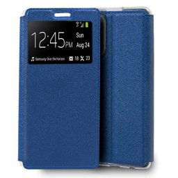 Cool Funda Flip Cover Liso Azul para Samsung Galaxy Note 20 Ultra
