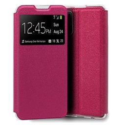 Cool Funda Flip Cover Liso Rosa para Xiaomi Redmi Note 10 5G / Pocophone M3 Pro 5G