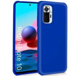 Cool Funda de Silicona Azul para Xiaomi Redmi Note 10/Note 10s