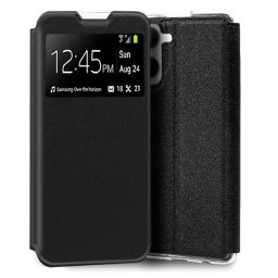 Cool Funda Flip Cover Liso Negra para Realme 10