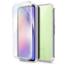 Cool Funda de Silicona 3D para Samsung A546 Galaxy A54 5G (Transparente Frontal + Trasera)