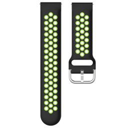 Cool Correa Universal Goma Negro-Verde 20mm para Amazfit Bip/GTS/Bip Lite/Huawei/Samsung/Cool Oslo