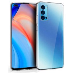 Cool Funda Silicona Transparente para Oppo Reno 4 Pro