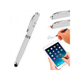 Cool Puntero Stylus Universal Laser Plateado