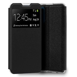 Cool Funda Flip Cover Liso Negro para Oppo Find X3 Lite