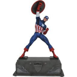 Estatua Diamond Select Capitán América Marvel Premier Collection Resina 30cm Edición Limitada
