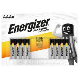 Energizer Alkaline Power Pilas AAA LR03 8 Unidades