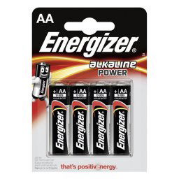 Energizer Alkaline Power Pilas AA LR6 4 Unidades