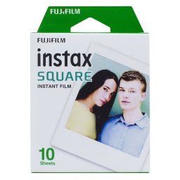 Fujifilm Instax Square Pack 10 Películas Instantáneas Borde Blanco para Instax Square SQ10