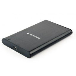 Gembird EE2-U3S-6 Carcasa Disco Duro 2.5" SATA USB-C 3.1 Negro Aluminio