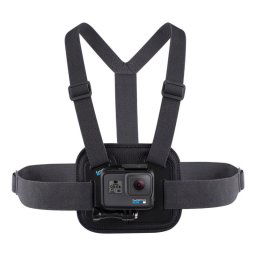 Soporte de Pecho GoPro Chesty, Material Acolchado, Ajustable, Negro, 140g