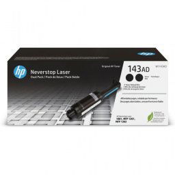 Kit 2 Recargas para Tóner Original HP 143AD Neverstop Laser Negro