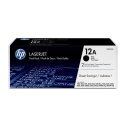 HP 12A Pack Ahorro Tóner Original Laserjet Negro