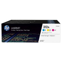 HP 312A Pack Ahorro Tóner Original Cian/Magenta/Amarillo