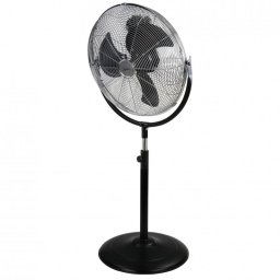 Jata Ventilador de Pie Industrial 120W Negro