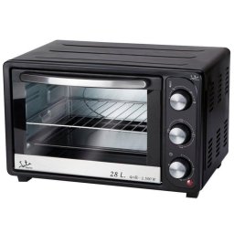 Horno Sobremesa Jata HN928 28L 48cm Grill Temporizador Negro Acero Inoxidable