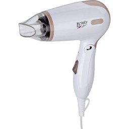 Secador de Pelo de Viaje Plegable Jata SC47B 1200W 2 Temperaturas 2 Velocidades con Accesorios Marrón Blanco