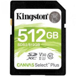 Kingston Canvas Select Plus SDXC 512GB UHS-I Clase 10
