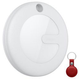 Leotec Localizador MiTag Compatible Apple con Llavero Rojo