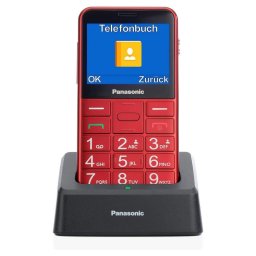 Panasonic KX-TU155 Teléfono Móvil para Personas Mayores Rojo