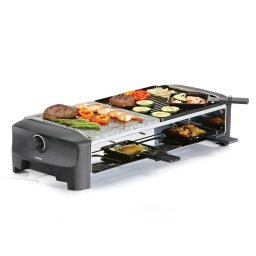 Princess 162820 Stone & Grill Party Parrilla Raclette para 8 Personas 1300W