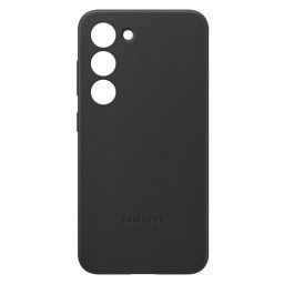 Samsung Leather Case Funda de Piel Negra para Galaxy S23
