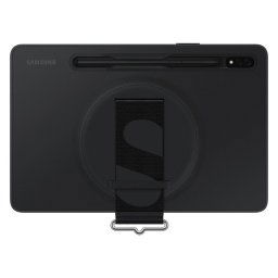 Samsung Strap Cover Funda de Silicona Negra con Correa para Galaxy Tab S7/S8