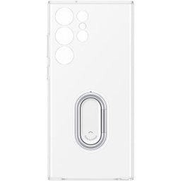 Samsung Clear Gadget Case Funda de Silicona con Anillo Transparente para Galaxy S23 Ultra