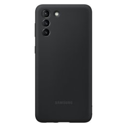 Samsung Silicone Cover Funda Negra para Samsung Galaxy S21 Plus