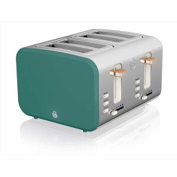 Tostadora Swan Nordic 4 Ranuras Anchas 1500 W 6 Niveles Verde
