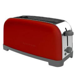Taurus Vintage Single Red Tostadora Ranura Larga 850W