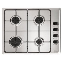 Teka HLX 640 KL Placa de Gas Butano 4 Zonas 58cm Acero Inoxidable