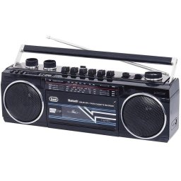 Radio casete Trevi RR 501 BT Bluetooth USB SD Cassette Grabador Negro