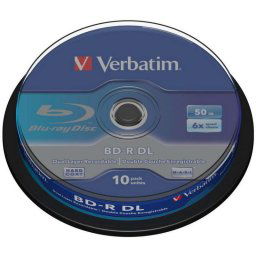 Verbatim Blu-Ray Disc Doble Capa 50GB 6x Bobina 10 unds