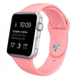 Cool Correa Goma Rosa para Apple Watch 42/44 mm Series 1/2/3/4/5
