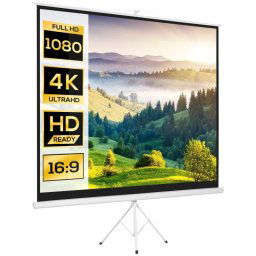 Homcom Pantalla de Proyección con Trípode 4:3 120" Blanco