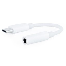 Nanocable Cable Adaptador Audio USB-C Macho a Jack 3.5mm Hembra 11cm Blanco