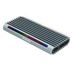 TooQ Shinobi Caja Externa para SSD M.2 NGFF/NVMe USB-A 3.1 Gen2 RGB Gris