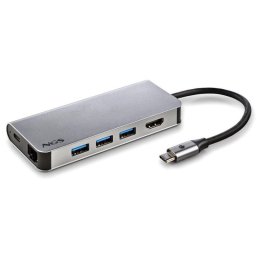 NGS WONDER DOCK 8 Hub 8 en 1 USB-C a HDMI/USB 3.0/RJ45/Lector SD/PD 60W