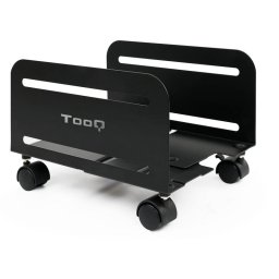 TooQ UMCS0004-B Soporte para CPU con Ruedas Negro