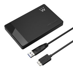 Ewent EW7049 Caja Externa para HDD/SSD 2.5" Negra