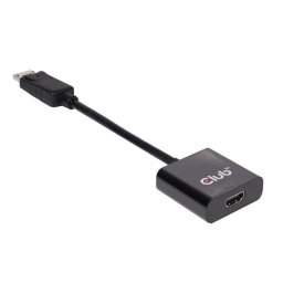 Club 3D Adaptador DisplayPort 1.2 a HDMI Macho/Hembra Negro