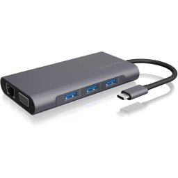 Raidsonic Icy Box IB-DK4040-CPD Hub USB-C a 10 Puertos USB 3.1/HDMI/VGA