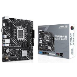 Placa Base ASUS PRIME H610M-K ARGB H610 LGA 1700 DDR5 Micro ATX RGB