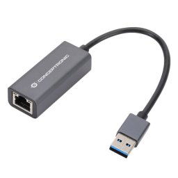 Conceptronic ABBY08G Adaptador USB 3.0 a Gigabit Ethernet RJ-45 Compatible con Nintendo Switch