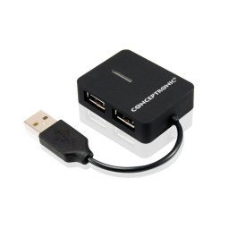 Conceptronic Mini Travel Hub 4 Puertos USB 2.0