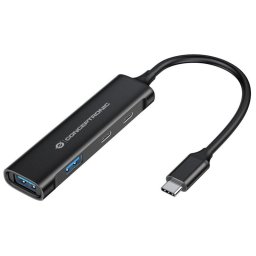 Conceptronic Hub USB 3.0 USB-C/USB-A Aluminio
