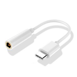 Cool Adaptador Conector Tipo C a Jack 3,5 mm Digital Universal Blanco